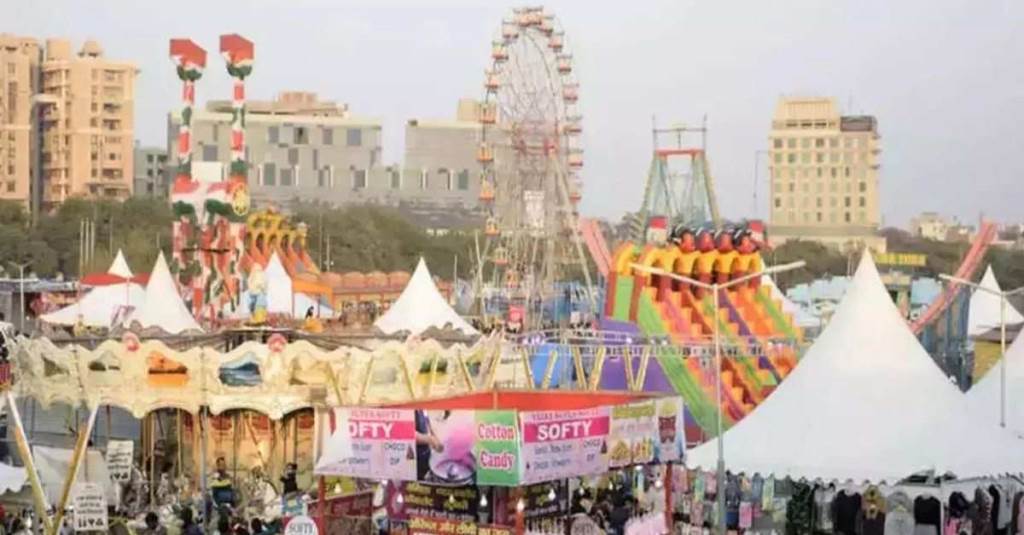 Stalls of different countries set up in the International Pavilion